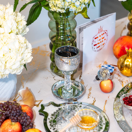 Mirror Crystal Kiddush Cup
