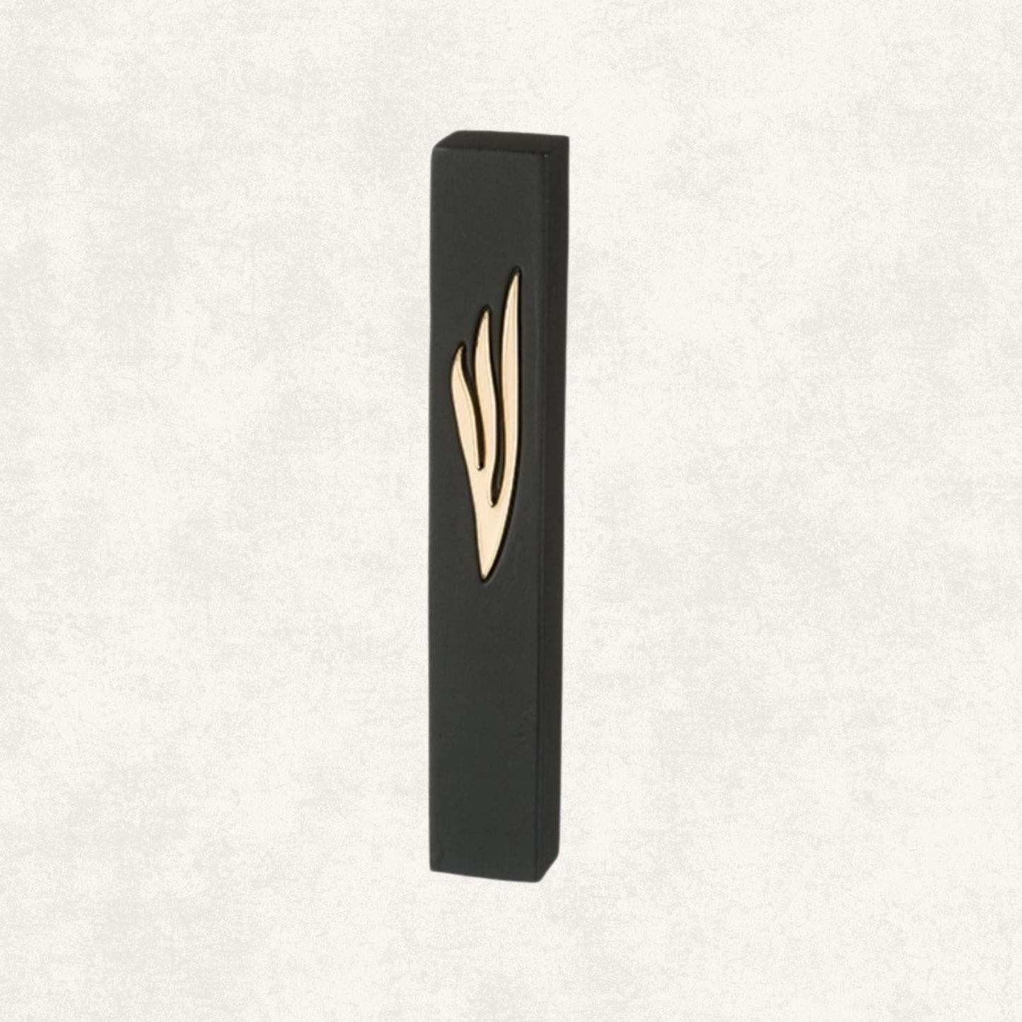 Black and Gold Mezuzah Case Set of 5