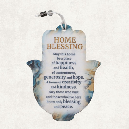 Hamsa Home Blessing Plaque